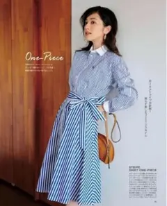 Polo Ralph Laurenストライプシャツワンピース　ネイビー・ホワイト