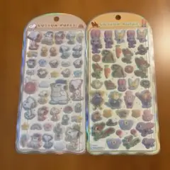 国内正規品 ズートピアコットンパフィシール　1枚 スヌーピーコットンパフィ　1枚