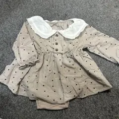 コーデュロイワンピース 股下スナップ ブランシェス 80㎝