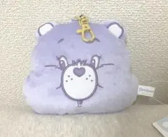 Care Bears リール付きパスケース ケアベア パープル　ぬいぐるみ