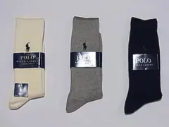 ラルフローレン　クルーソックス　3足セット　未使用