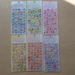 クリアぷくぷくキャンディシール 　吉田産業　6種類セット