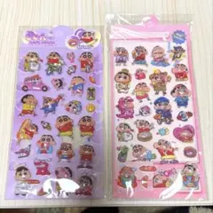クレヨンしんちゃんシール　水シール　ぷっくりシール　2点セット