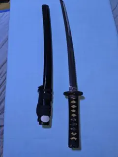 花梨木製小鳥丸T10焼き日本刀　　　　鑑賞用武具 特製真竹 胴張・先細 龍王丸（RYUOUMARU）39 （Φ26）[ATM-1