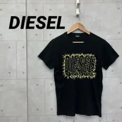 DIESEL ディーゼル ロゴＴシャツ グラフィック メンズ S 黒