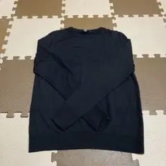 UNIQLO エクストラファインメリノ クルーネック セーター　Lサイズ　黒