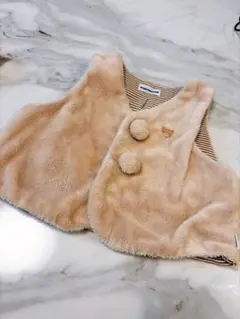 ミキハウス　ベビーベスト ベージュ　値引き不可