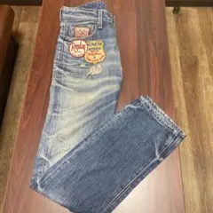 激レア　REPLAY ダメージ加工デニム JENNON W29L32 ワッペン付