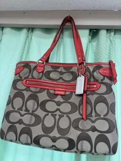 COACH ロゴパターン ハンドバッグ