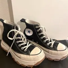 コンバース オールスター TREKWAVE HI ブラック 厚底 24cm