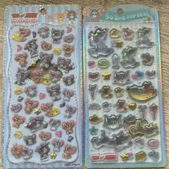 2枚 トムとジェリー うるちゅる プチドロップステッカー