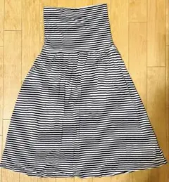 Joules ネイビー&ホワイトストライプノースリーブロングワンピース