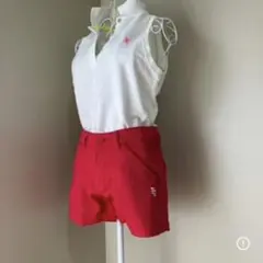 PEARLY GATES レッドショートパンツ 00