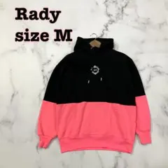◇ Rady レディ プルオーバー パーカー ネオンカラー バイカラー M