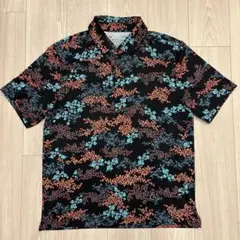 Under Armour アンダーアーマーゴルフシャツL 花柄　美品