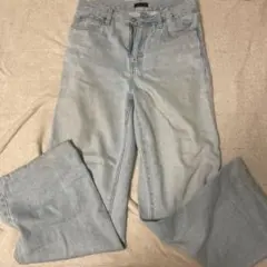 ライトブルー ストレートデニム ジーンズ ユニクロ ノームコア 古着 24