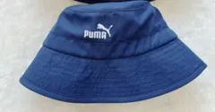 ★美品★PUMA キッズ ネイビー バケットハット 調整可能