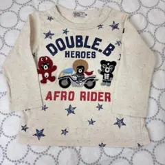 DOUBLE.B アフロライダー カラフルネップ　長袖Tシャツ　80