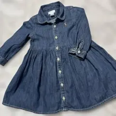 美品♡Ralph Lauren ♡デニム ワンピース　カバーパンツセット♡１２M