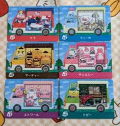 どうぶつの森 amiiboカード サンリオコラボ6枚セット　アミーボカード