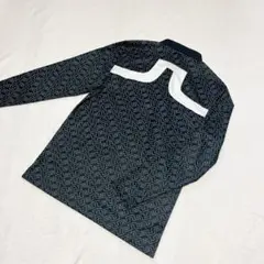 新品　J.LINDEBERG　ゴルフ　長袖ポロシャツ　ブラック　M　メンズ