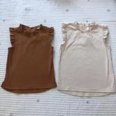 プティマイン★トップス　フリル　二枚セット