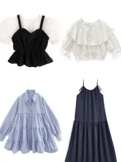 新品GRL4点セットフリルデザイン トップス・ワンピースセット