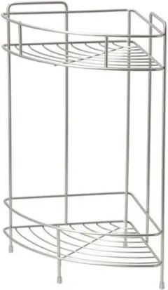 ニトリ ワイヤーバスラック コーナー2段 FB3002 シルバー (6個セット)