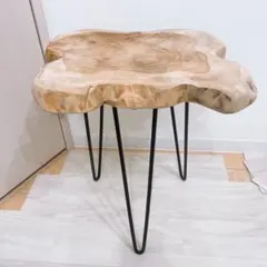 Antry アントリー Rustic Wood スターテーブルS無垢 チーク