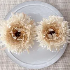 親子コサージュ、ハンドメイドコサージュ　卒園式入園式　ハレの日　ベージュ