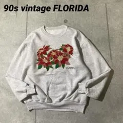 90s 80s ヴィンテージスウェット　ARTアート　FLORIDAフロリダ　M