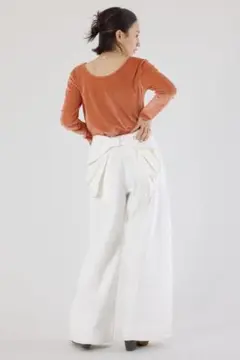リボンデニムパンツ