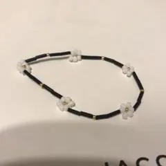 ビーズ ブレスレット 韓国 お花 27日まで出品