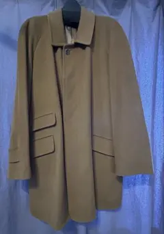 [美品]バーバリー　コート　カシミア100% キャメル