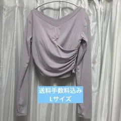 未使用】リントスル ギャザークロスロングスリーブトップス - メルカリ