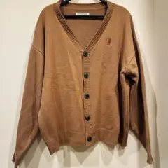 U.S. POLO ASSN. ブラウンカーディガン M 古着　ヴィンテージ春服のサムネイル