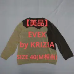 【美品】EVEX by KRIZIA 長袖ニットセーター 40
