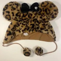 ディズニー ミニー ヒョウ柄 ファンキャップ