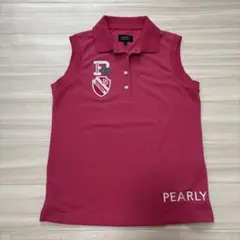 PEARLY GATES ノースリーブ ポロシャツ ピンク サイズ0のサムネイル