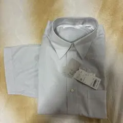 ユニクロ　コード　ヘアラインシャツ　半袖シャツ