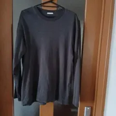 GU　ソフトコットンクルーネック T（長袖）《L・グレー》