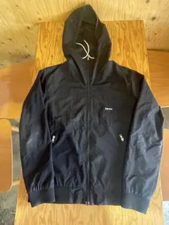 supremeナイロンフード付きジャケット 黒
