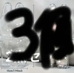 Labubu用　ラブブの立ち姿ぬいぐるみ　保護ケース 2点セット　クリア　硬質