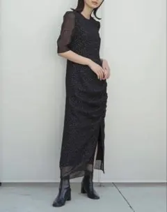 kaene ラメドビースリットドレスのサムネイル