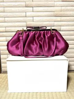 ピンク♡フリルデザインパーティバッグ