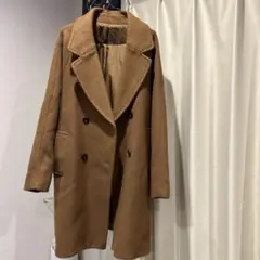 ダブルブレスト チェスターコートGU Mサイズ　ブラウン