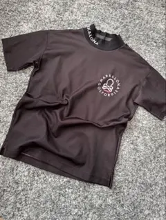 MARK&LONA ブラックシャツ ハイネック　ほつれ有り