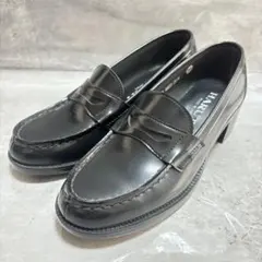 【新品】HARUTA コインローファー チャンキーヒール 4603 25.5cm