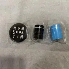 BTS ジン　カプセルトイ　缶バッジ　スタンプ　#RUNSEOKJIN