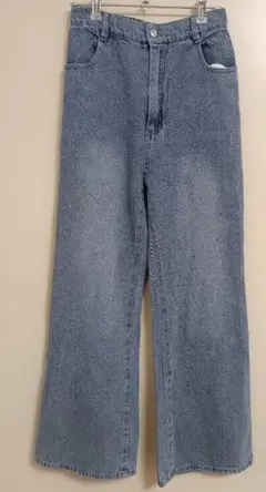 ラインストーン　デニムパンツ　Mサイズ